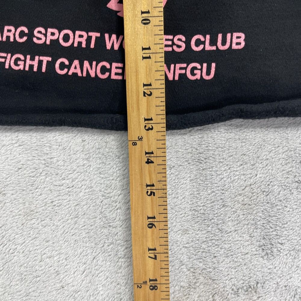 Darc Sport Wolves Club SHE Fight Cancer X Nfgu Cropped Hoodie Women Medium Black - Picture 9 of 11